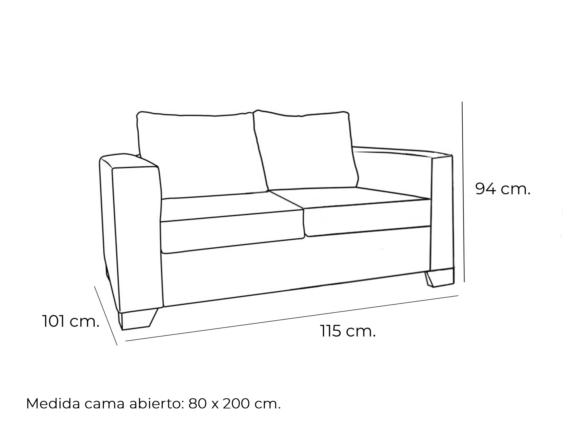 sofa cama italiano bonito